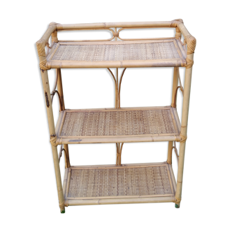 Rattan shelf