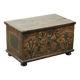 Decorative hand-painted antique Austrian bridal chest with character