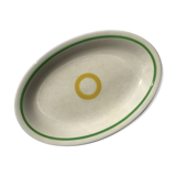 Plat Salins cercle jaune 42cmx28,5cm