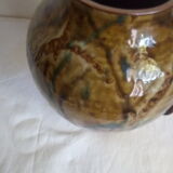 Enamelled sandstone vase from the 1970s