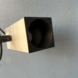 Vintage Philips beige downrod ceiling lamp