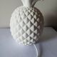 Pineapple lamp in white biscuit