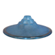 Vintage Art Deco ceiling light, suspension bowl with geometric patterns, blue dish, interior decor.
