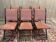 Set of 6 folding chairs in mahogany