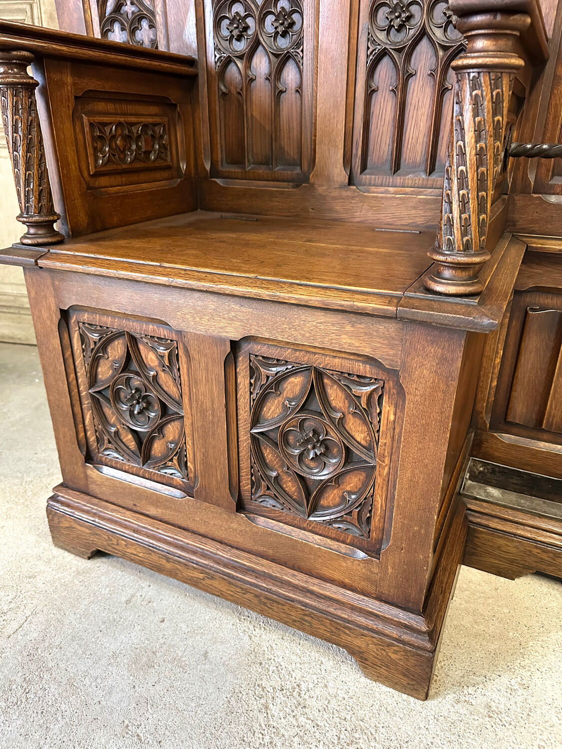 Neo-Gothic wardrobe from around 1900