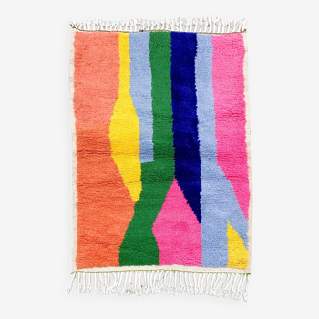Colorful Boujaad Moroccan Berber rug 1.48x1.04m