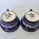 HB Quimper earthenware lunch pair