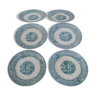 Set of 6 plates to serve 1800 English ceramic primavesi - its Cardiff