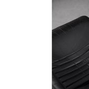 Mid-Century Rare Black Leather Scandinavian Armchair by Ire Möbel, 1970s, Set of 2