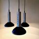 Hustadt metal waterfall lamp 1970 Germany