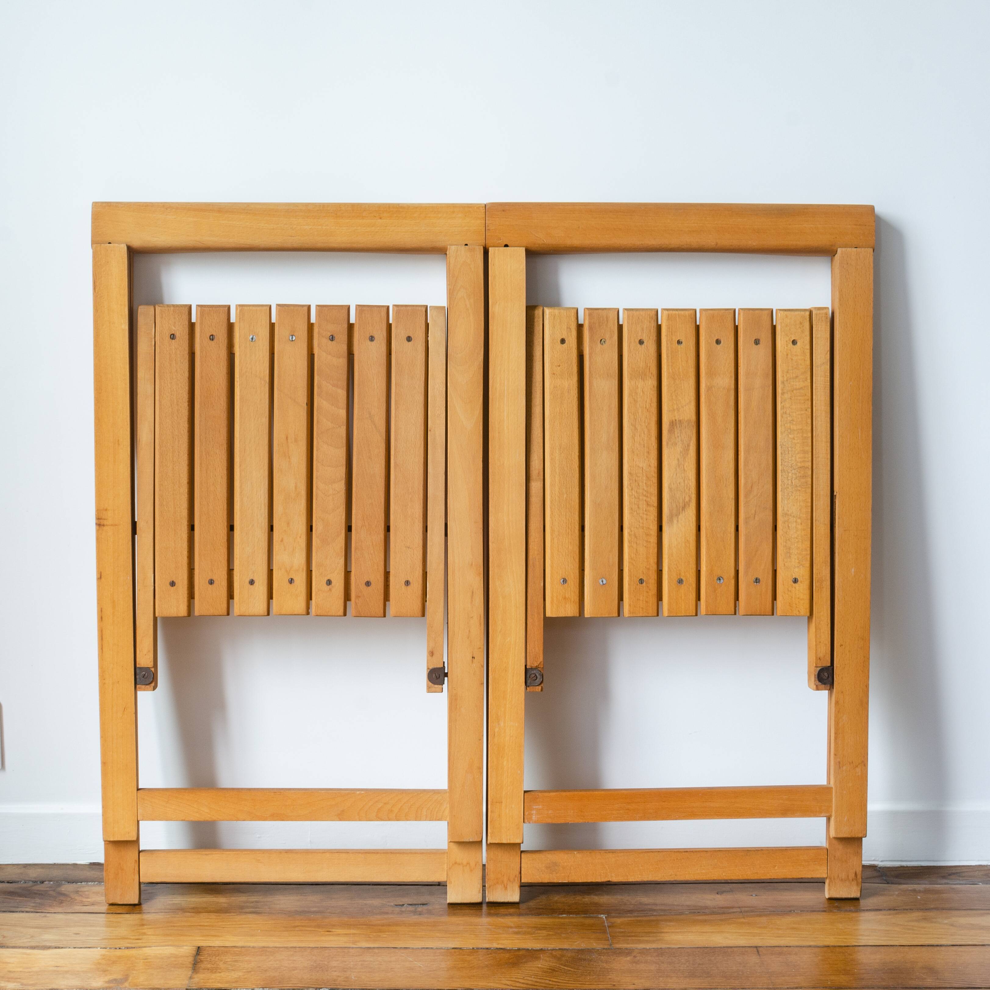 Two folding chairs circa 1970