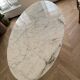 Oval Knoll Saarinen table, Calacatta marble, 198cm, year 2022, tulip.