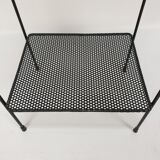 Mid Century Italian Storage Rack with teak and metal, 1950s