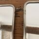 Vintage triptych barber mirror