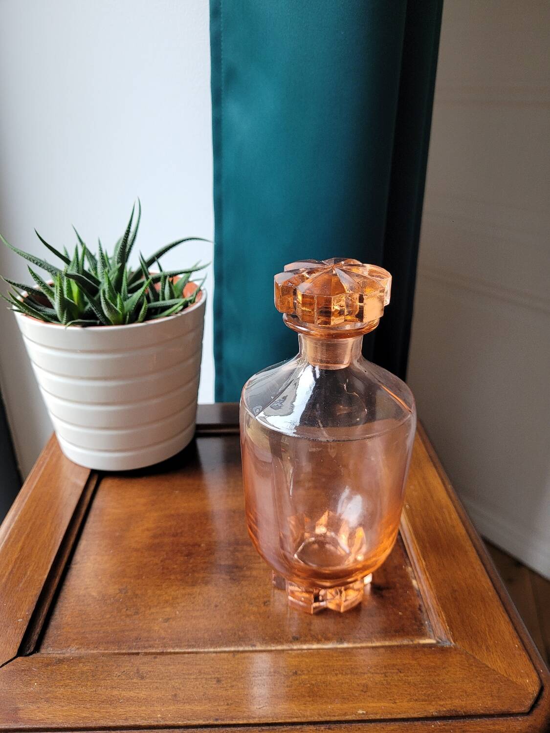 Pink Depression Glass Carafe