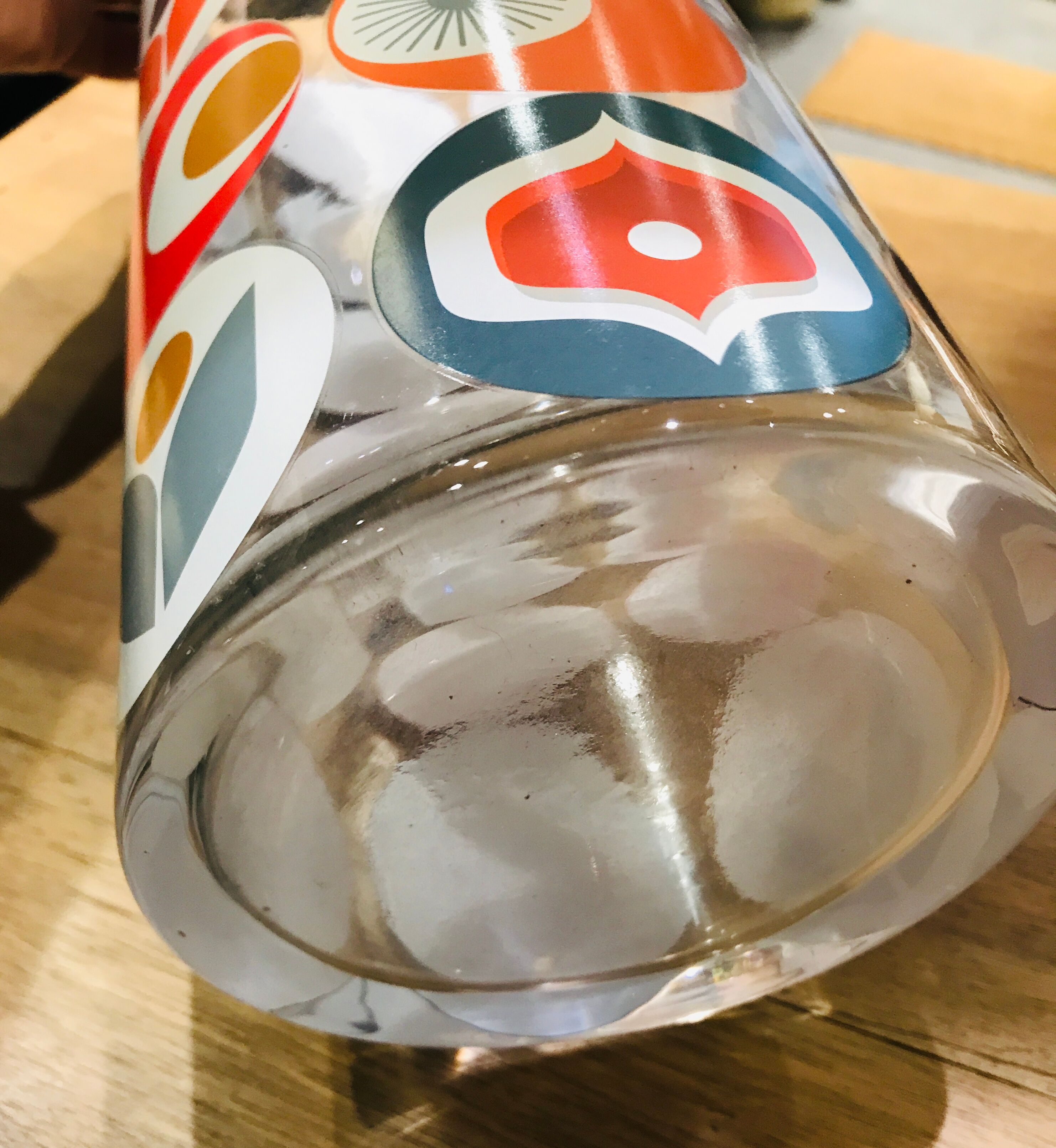 Vase cylinder colorful patterns pop vintage