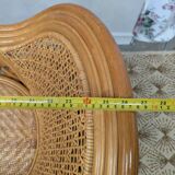 Pair of caned armchairs