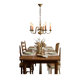 Magnificent Vintage Dutch Chandelier in Patinated Brass – 5 Arms