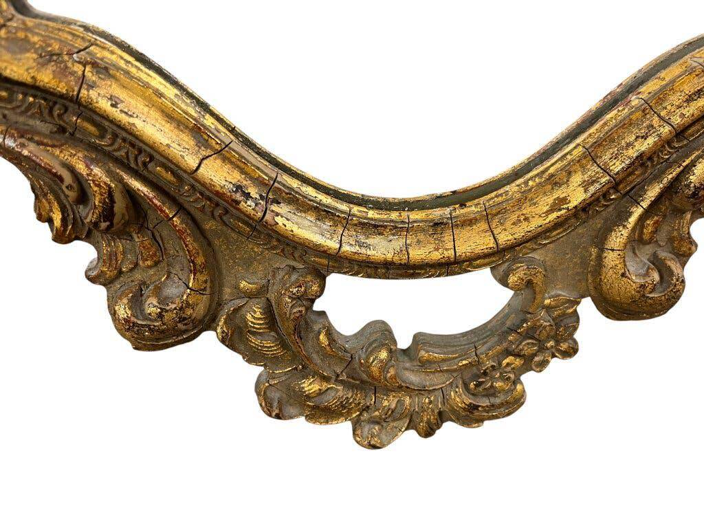 Vintage gold baroque mirror / wall mirror