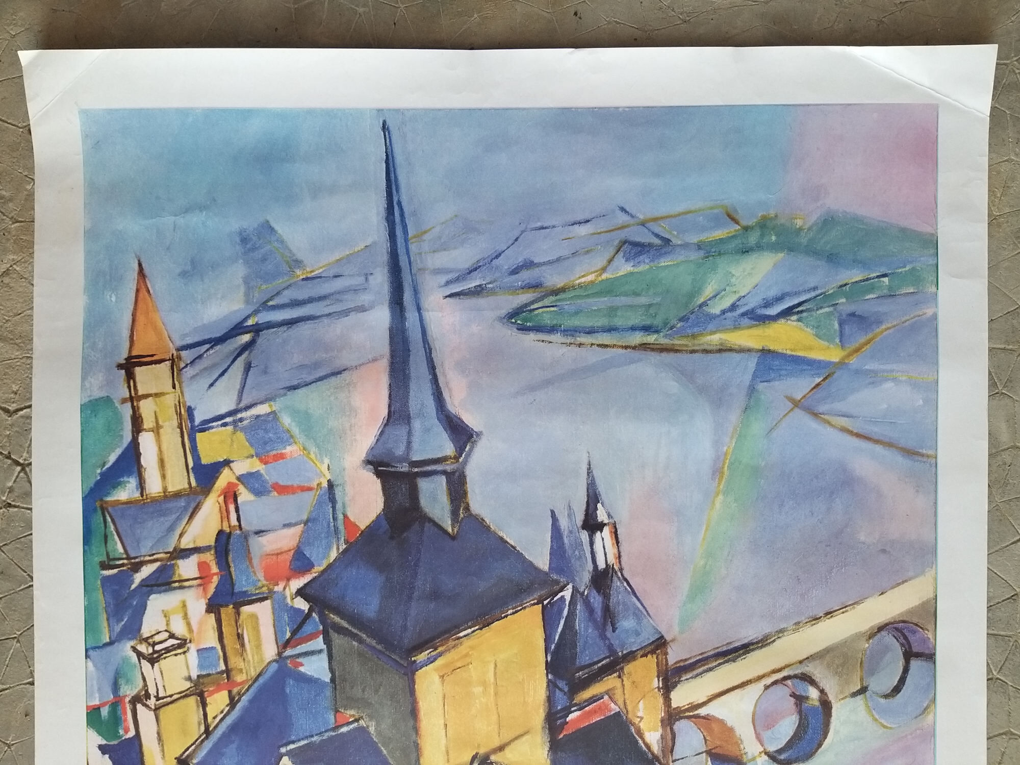 Saumur, Loire Valley - Old/original SNCF poster Despierre 1963