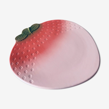 Plat à tarte en forme de fraise
