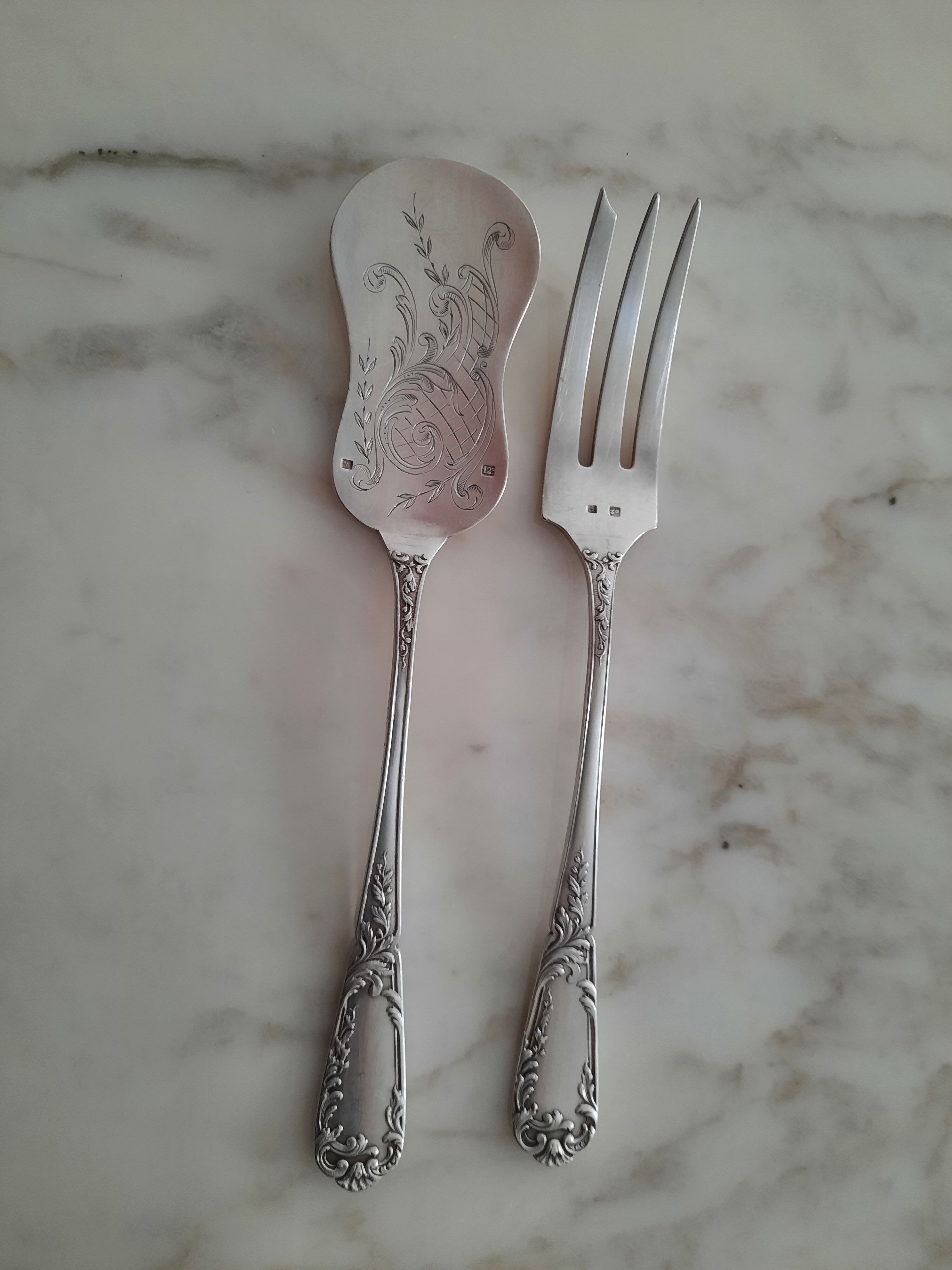 Solid silver collector's cutlery
