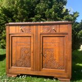 Art Deco oak sideboard