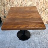 Ancienne table de bistrot pied fonte noir