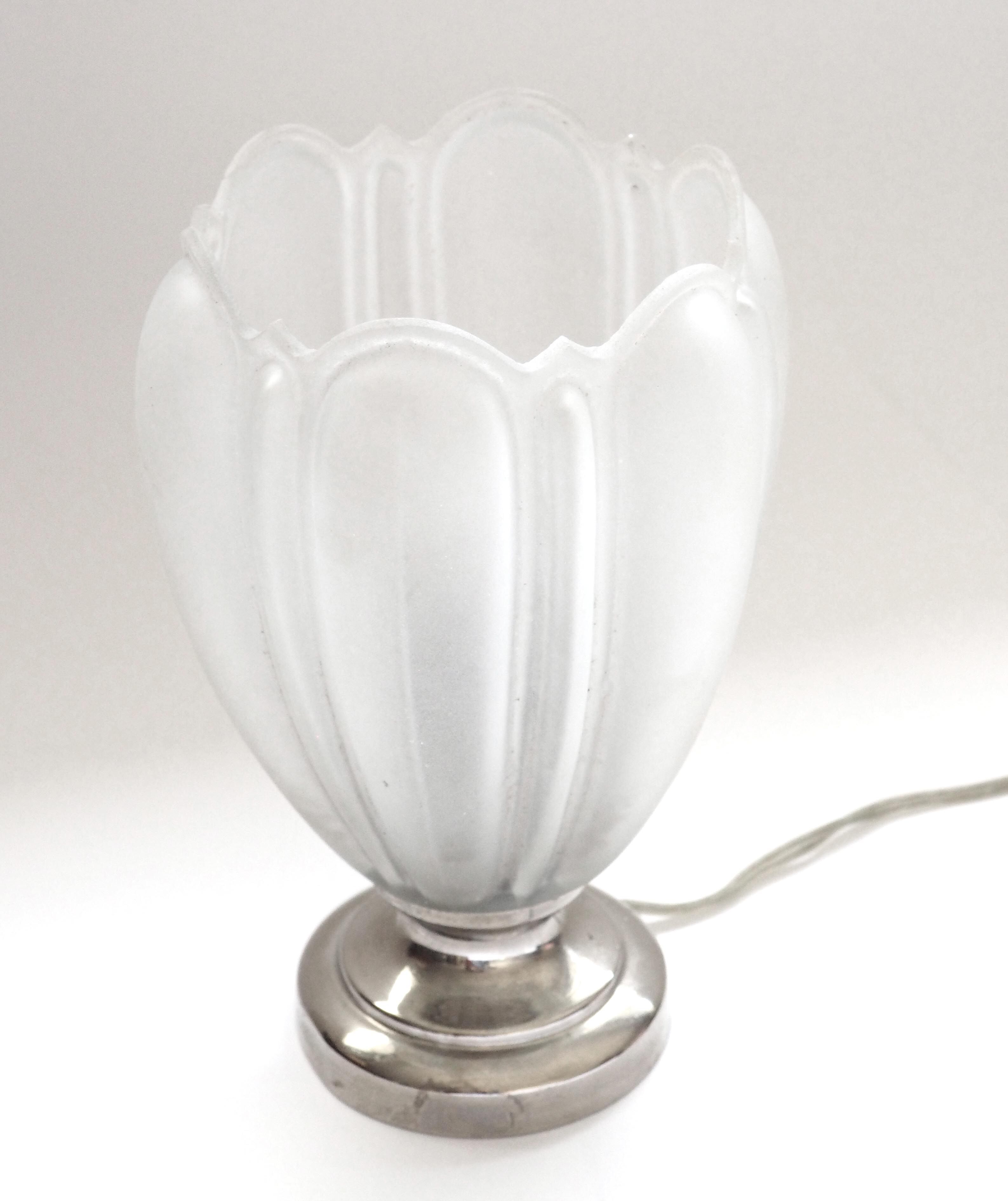 Old glassware lamp