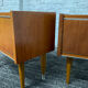 Pair of Scandinavian teak bedside tables