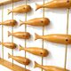 Wall decoration in teak 70's Denmark