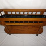 Planter on oak wheels