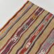 5x6 Unique Wall Hanging Option, Vintage Wool Area Kilim Rug, 148x191Cm