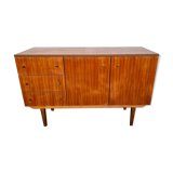 Scandinavian vintage walnut row 1960