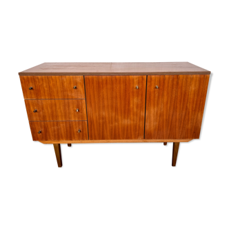 Scandinavian vintage walnut row 1960