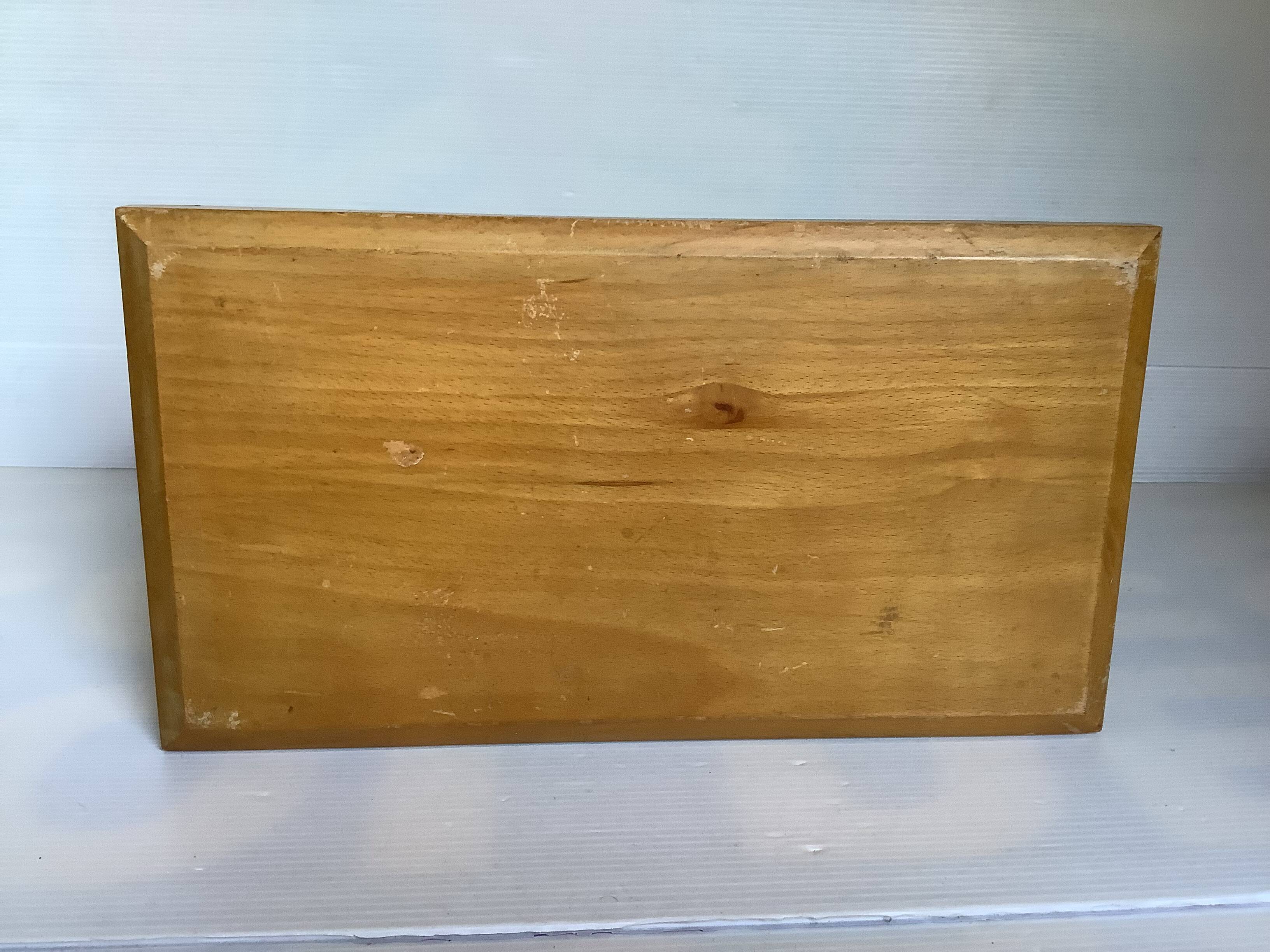 Small wooden step stool bench