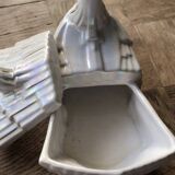 Vintage ceramic swan candy box