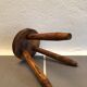 Tabouret de ferme tripode vintage