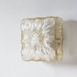 Mid-Century Modern Sconce in Glass and Steel, 1960s