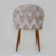 Pair of chairs moumoute wooden compass legs year 60