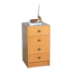 Scandinavian minimalist blonde oak chest, mid-century modern chest.