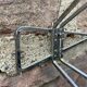 Porte manteau mural métal iron vintage mid-century patères 1960s atelier