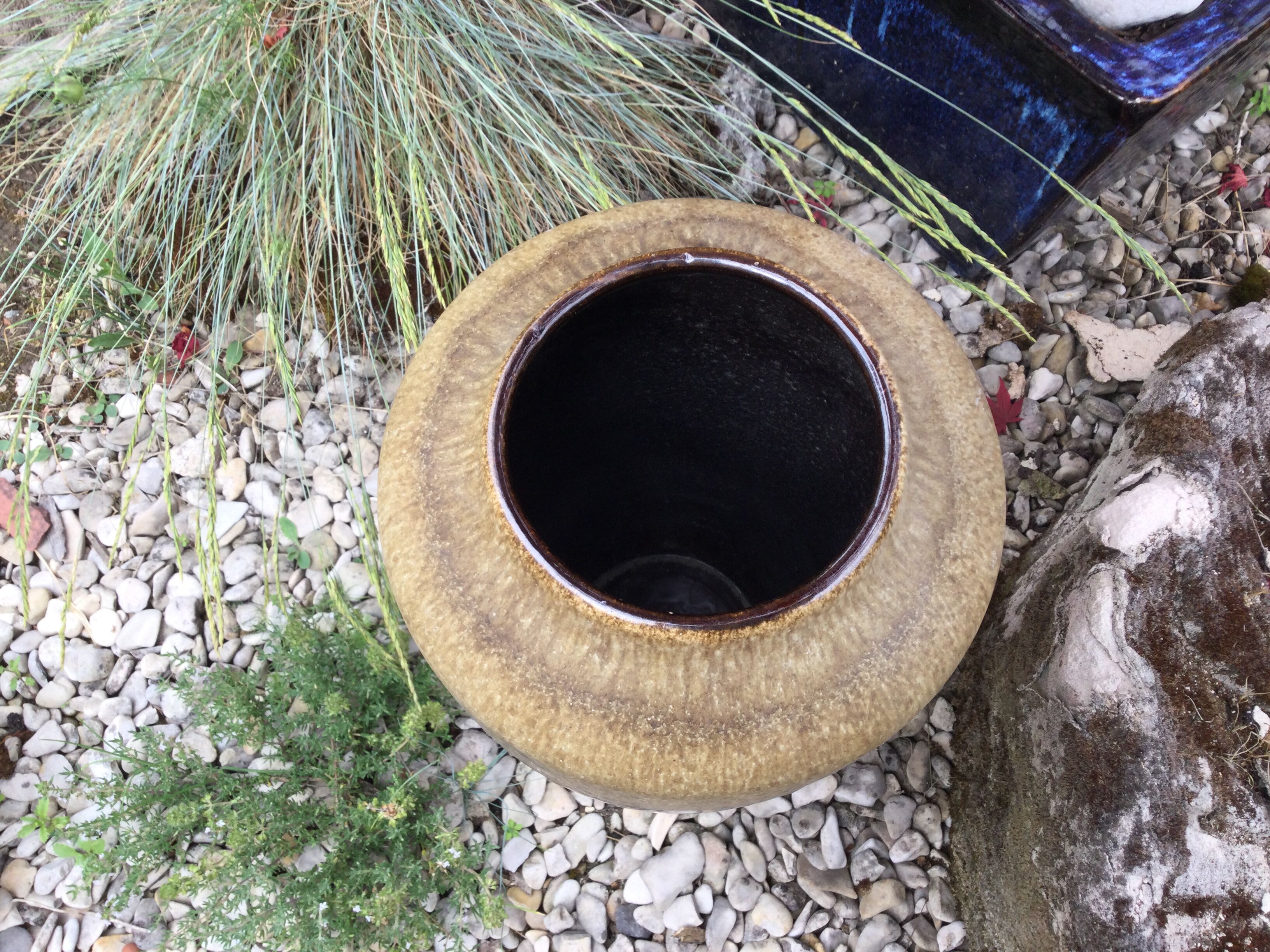 Glazed stoneware vase West Germany Scheurich