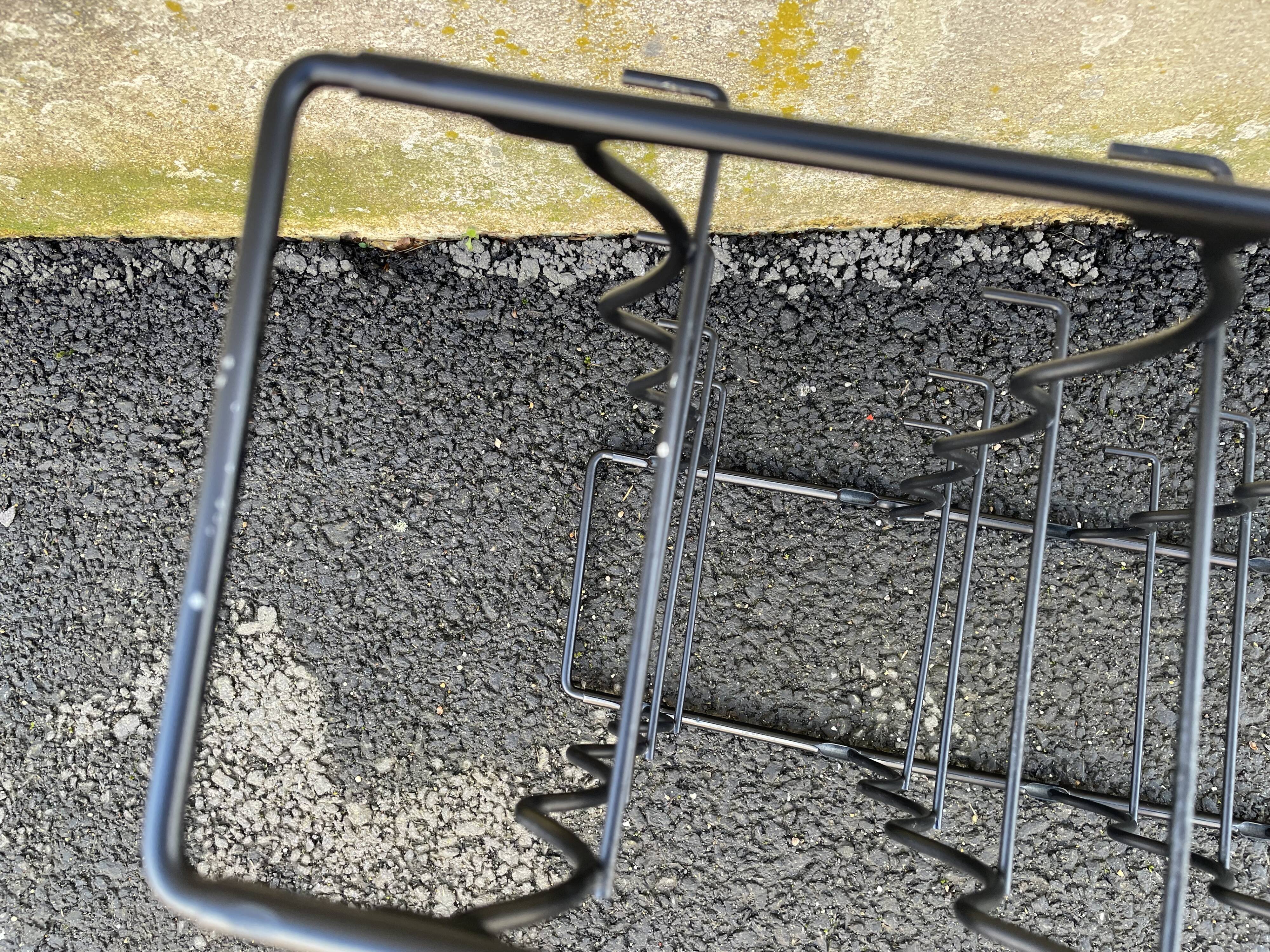 Vintage black bottle holder