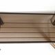 Magazine holder coffee table 1960s smoked glass, metal and brass Width 94.2 cm