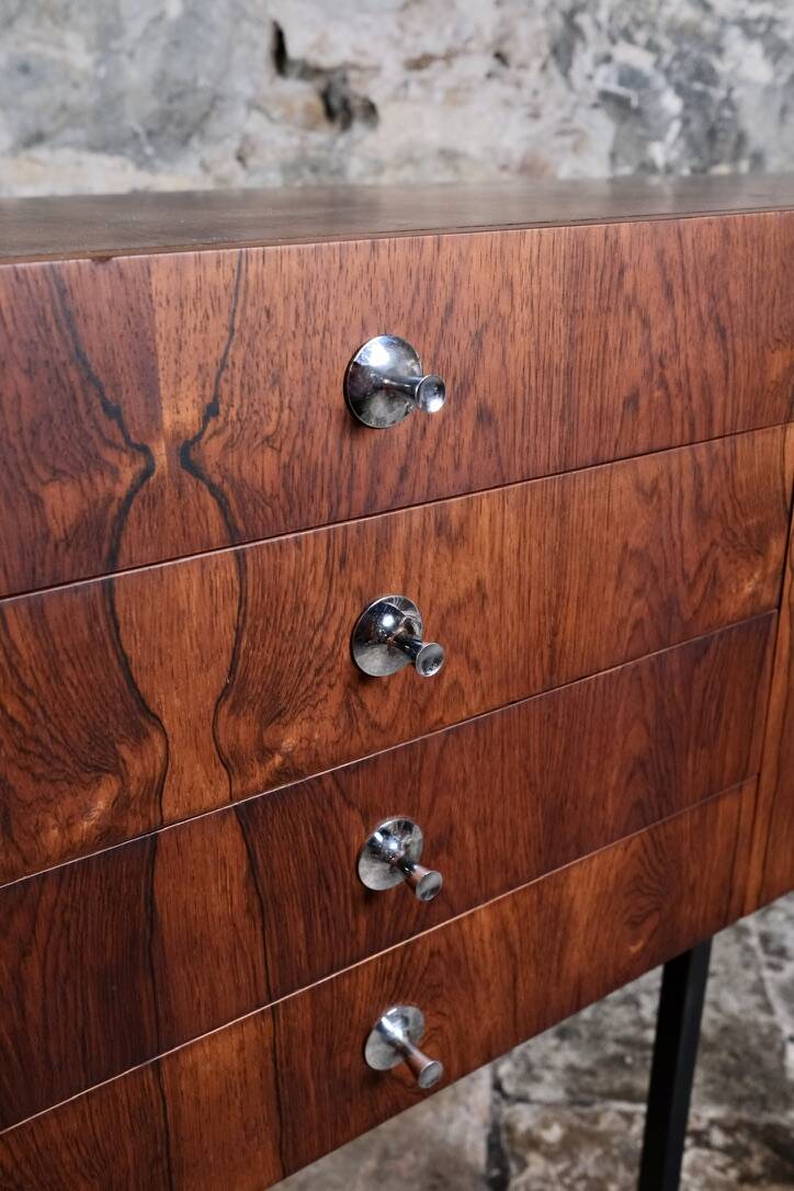 Rosewood sideboard 816 by Alain Richard for Meubles TV, France, 1960