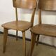 Vintage wooden table and 4 chairs set