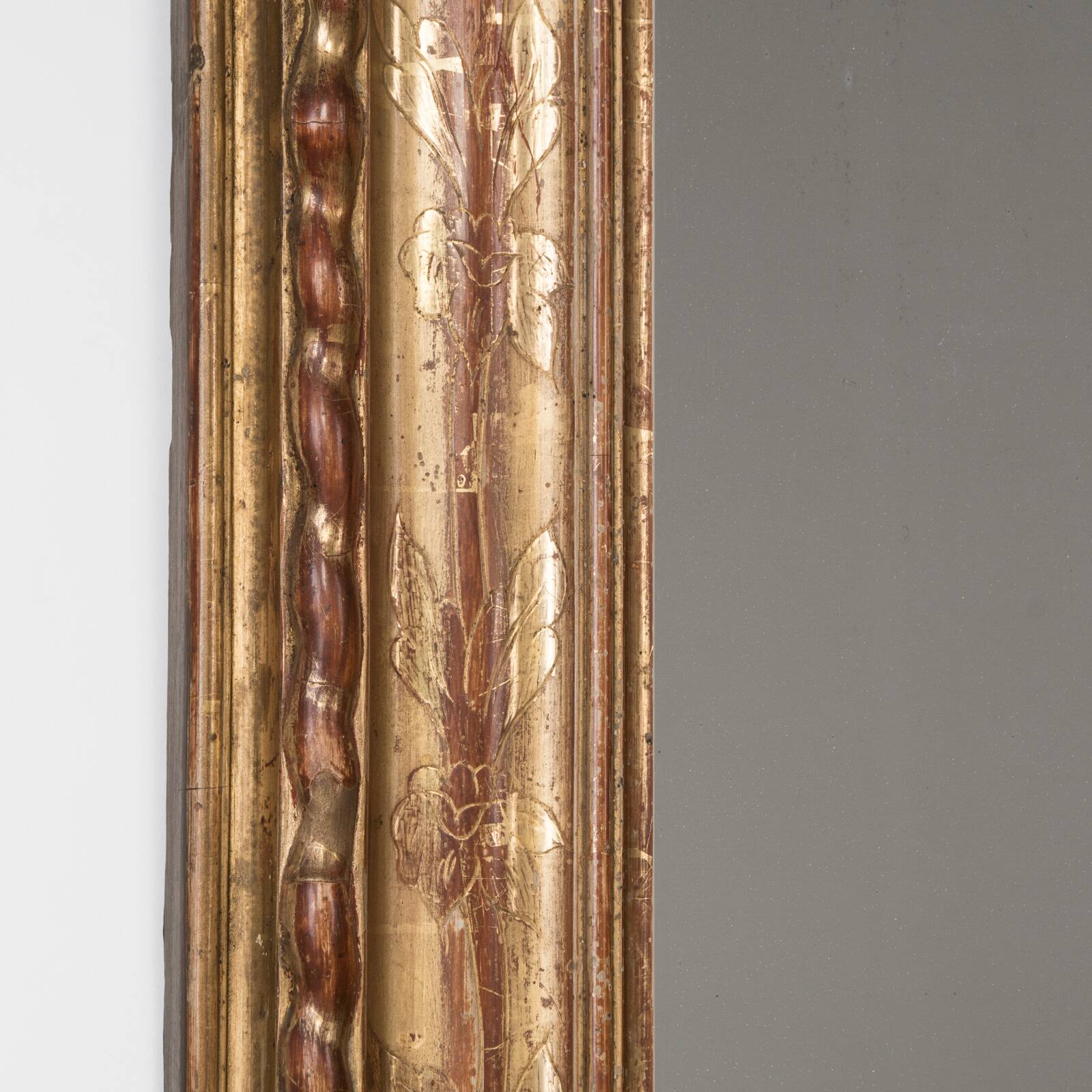 Louis Philippe Mirror with Gilded Legs