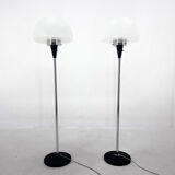 Pair of Two Floor Lamps by Jaroslav Bejvl for Lidokov, 1960s