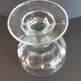 Set of 6 cups in molded glass pressed late nineteenth